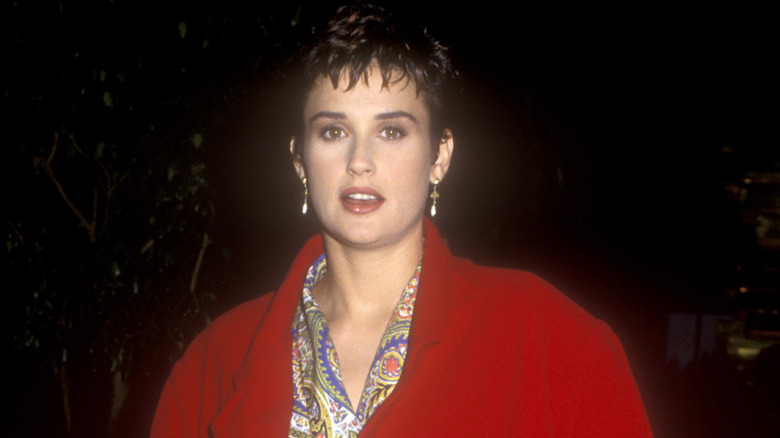 Demi Moore with a pixie