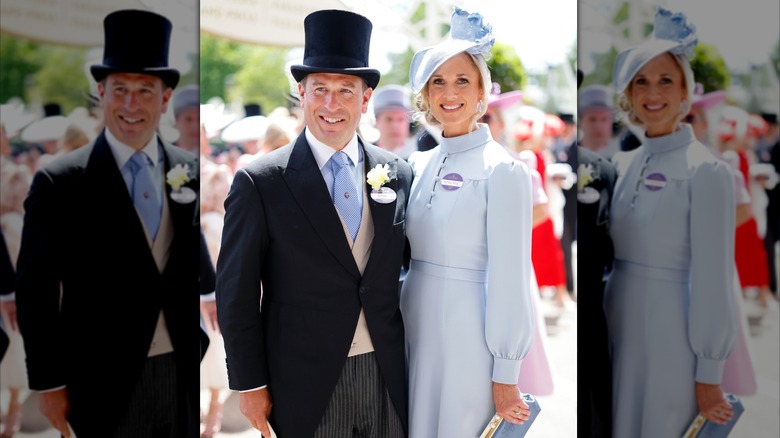 Harriet Phillips and her new husband on day one of Royal Ascot