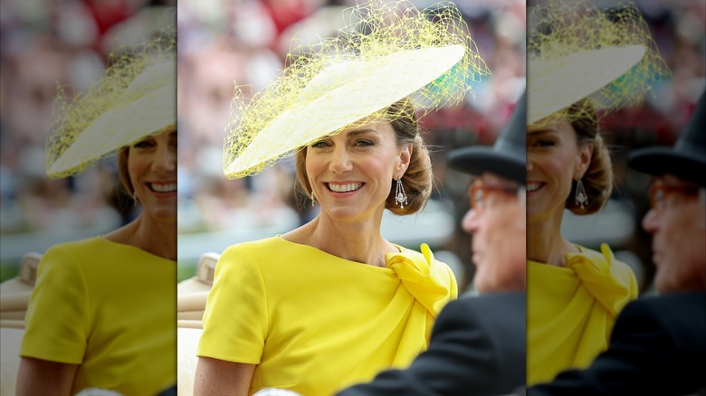 Kate Middleton in yellow at the 2026 Royal Ascot day two