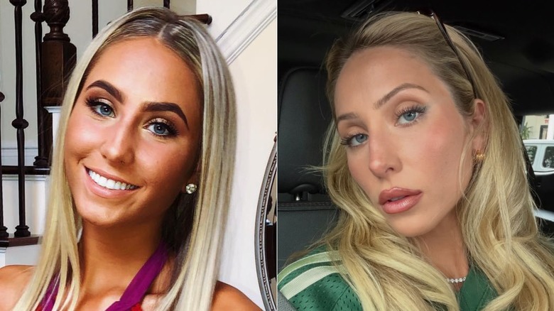 Alix Earle in 2019 and 2026, side-by-side photos