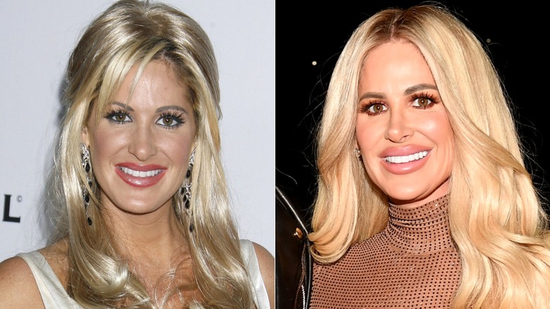Kim Zolciak in 2009 and 2024, side-by-side photos