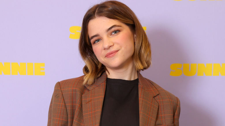 Raegan Revord posing at a 2025 Hello Sunshine event