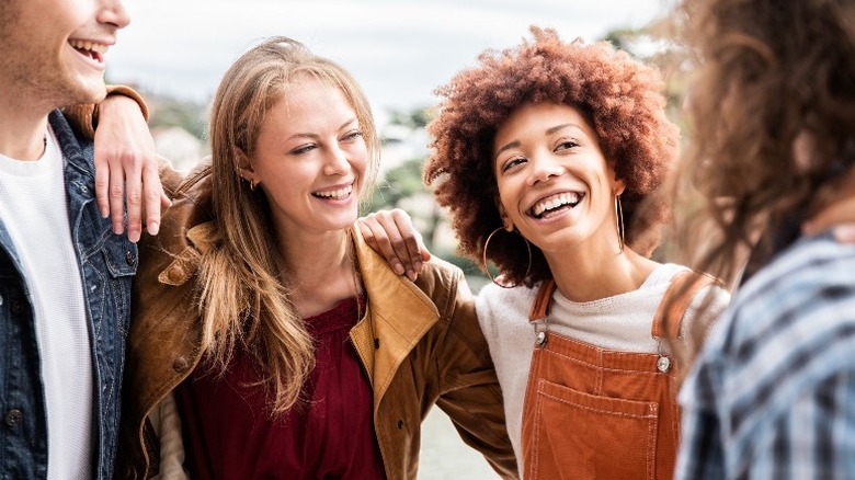 Friends laughing