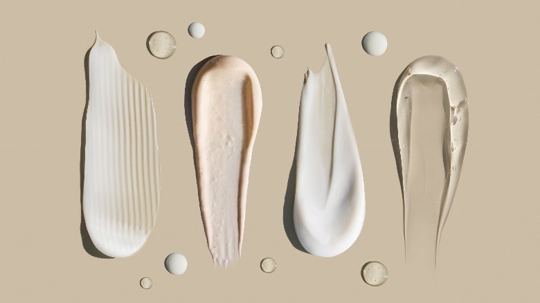 Makeup remover product swatches