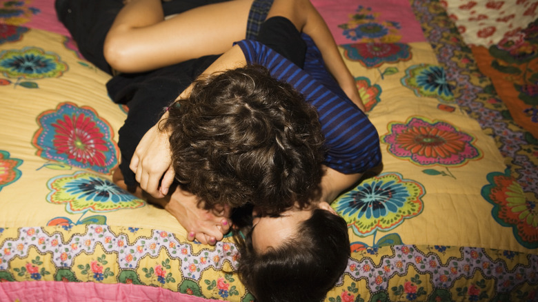 Couple making out
