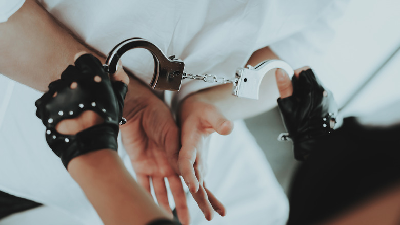 handcuffs in the bedroom