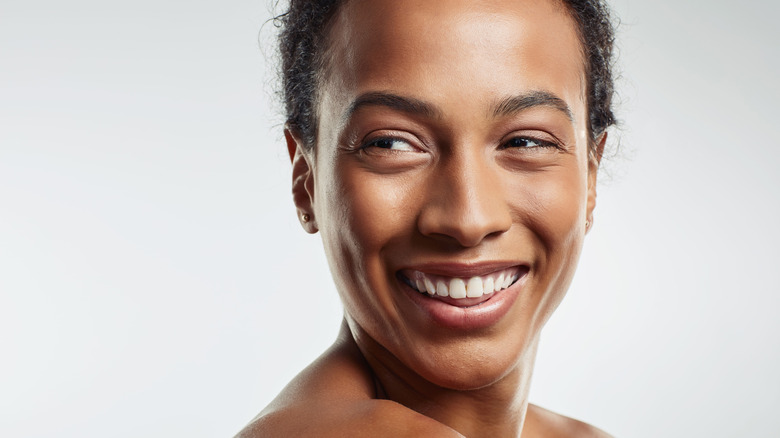 Woman smiling 