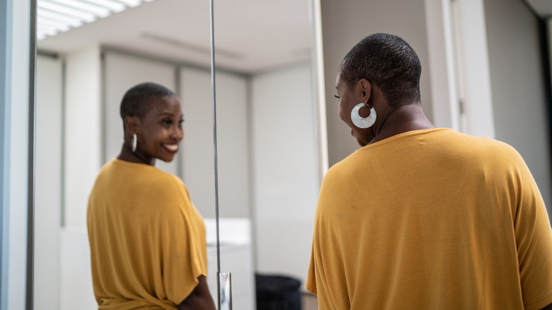 woman feeling confident