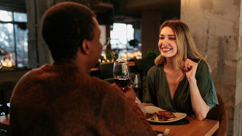 Two people on a date