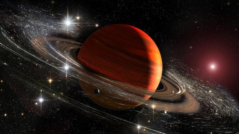 Saturn in the sky 