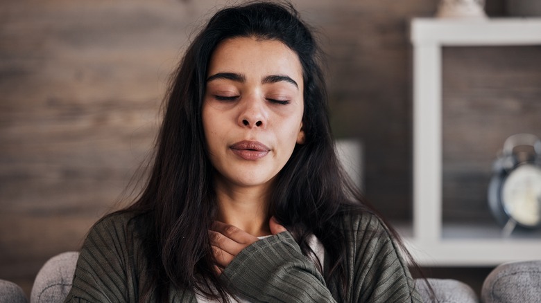 woman crying