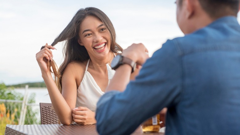 Woman on a date