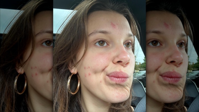 Millie Bobby Brown shares a selfie of herself makeup-free