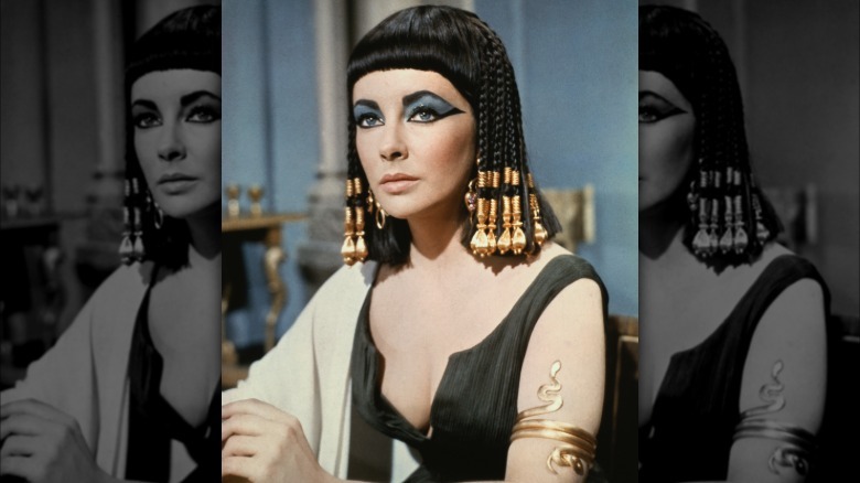 Elizabeth Taylor pictured as Cleopatra in 1963