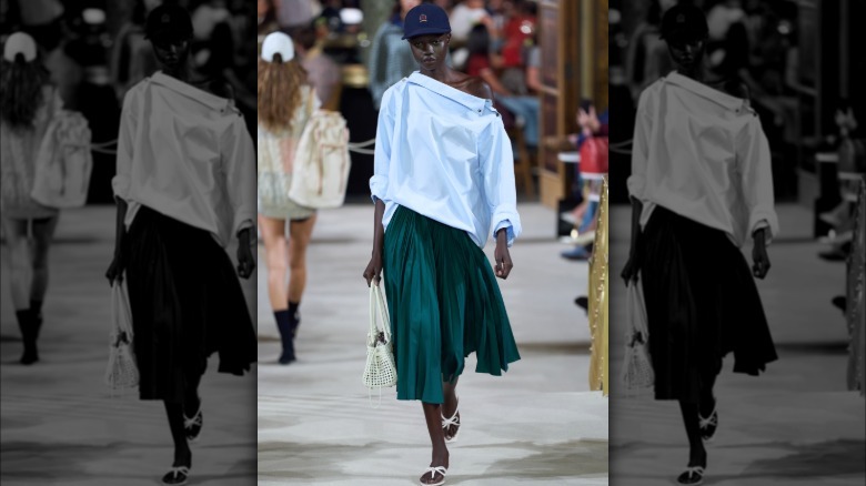 A model walking down the runway for Tommy Hilfiger 2026