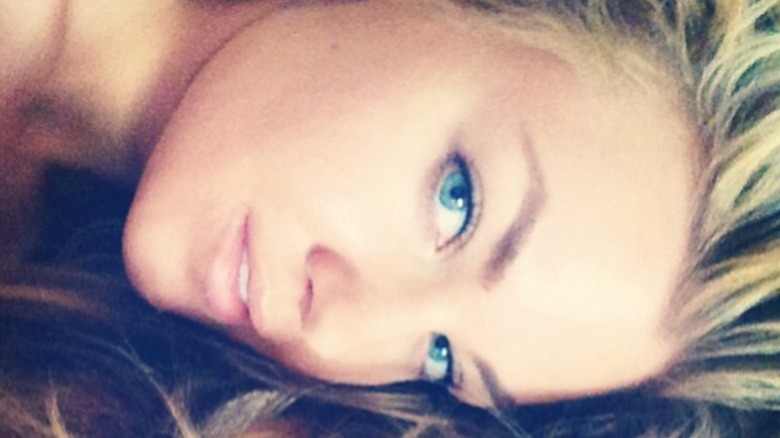 Erika Kirk wearing subtle makeup