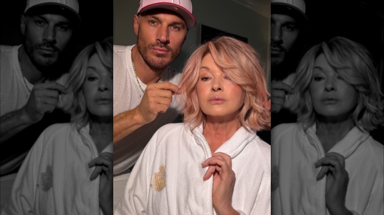 Chris Appleton and Martha Stewart in an Instagram Reel
