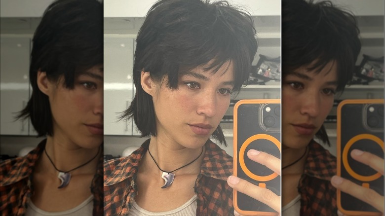 Kelsey Asbille with short hair
