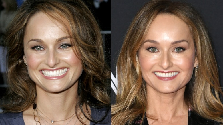 Giada De Laurentiis in 2006 (left) and 2023 (right)