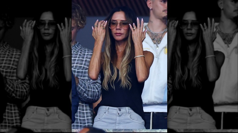 Victoria Beckham pictured in July 2026 at the FIFA World Cup
