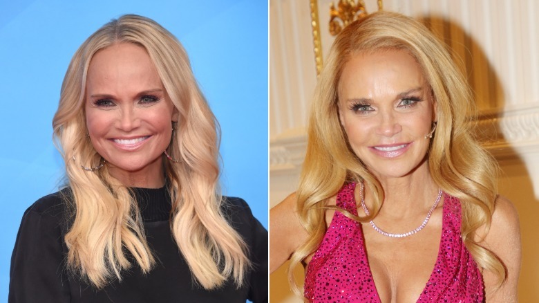 Side by side image of Kristen Chenoweth in 2018 (left) and 2025 (right)