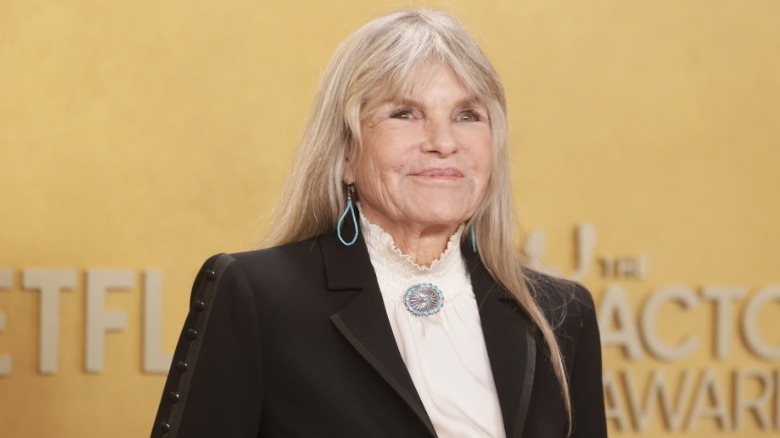 Katharine Ross smiling on the red carpet in 2026