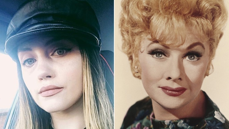 Side-by-side photos of Desiree and Lucy