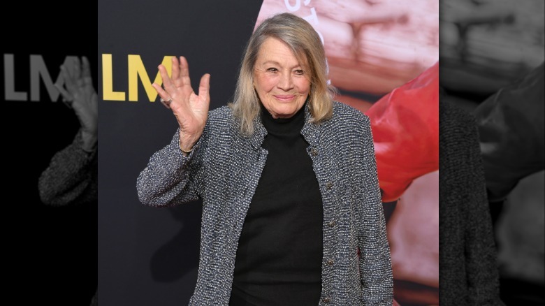 Angie Dickinson smiles on the red carpet in 2023