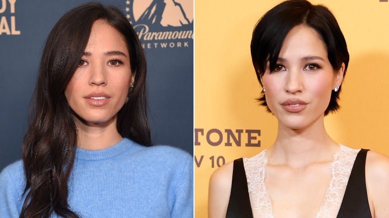 Side-by-side photos of Kelsey Asbille