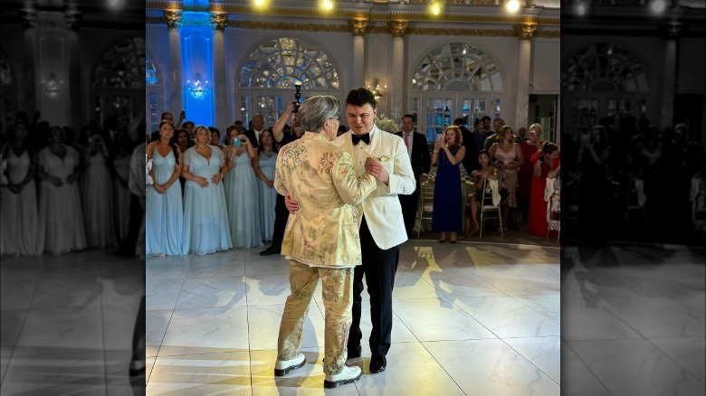 Rosie and Blake O'Donnell dancing during Blake's wedding in 2024