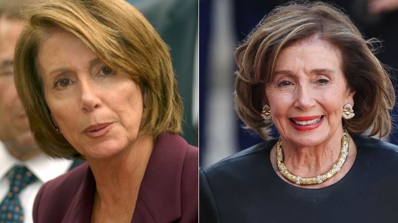 side-by-side image of Nancy Pelosi