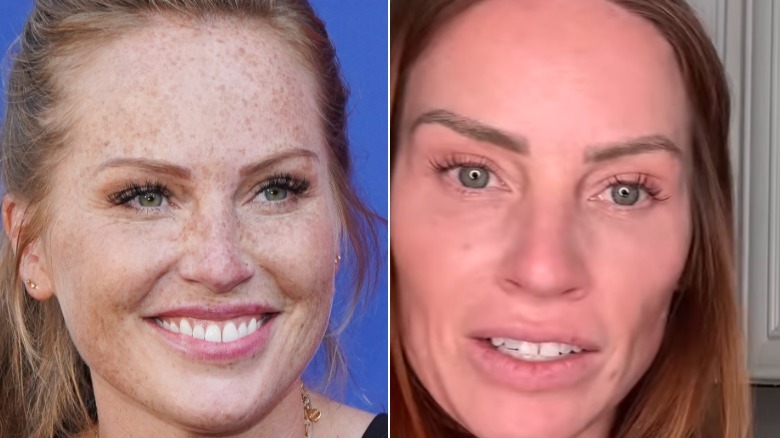 Mina Starsiak Hawk in 2019 (left) and 2026 (right)