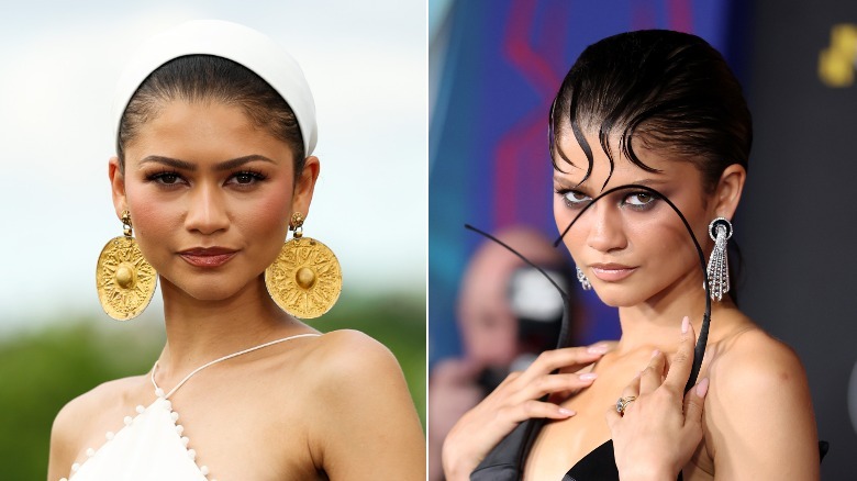 Zendaya in statement earrings