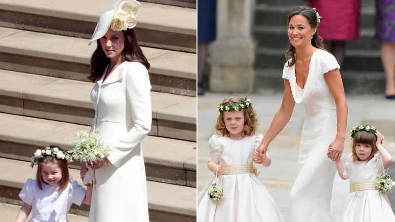 Kate Middleton in 2018 (left) and Pippa Middleton in 2011 (right)