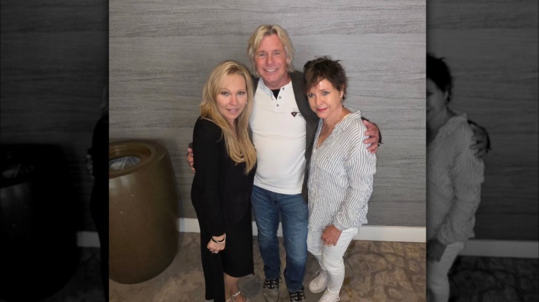 Christopher Atkins poses with Kristy McNichol and Kari Michaelsen in 2026