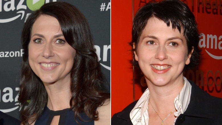 Side by side photos of Mackenzie Scott